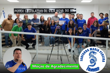 Câmara presta Moção de Agradecimento à Fanfarra Maria Pereira