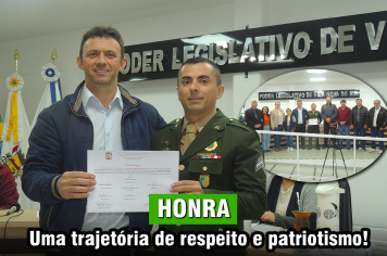  Herói da Nossa Terra: Câmara homenageia Sargento Lucas Xavier Machado